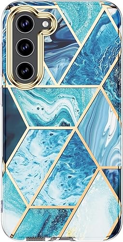 Miniatura 4 de Funda de mármol para Samsung Galaxy S23 5G 2023 Release 6.1 pulgadas, delgada y elegante funda protectora a prueba de golpes (sin protector de