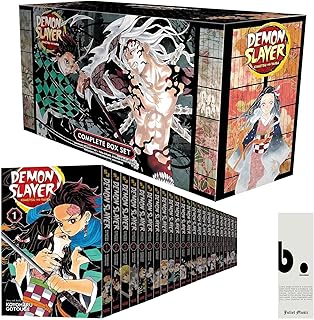 Demon Slayer Manga Box Set Kimetsu no Yaiba (Volumes 1–23) – Premium Manga Edition with Booklet & Poster – Koyoharu Gotouge, VIZ Media & Juliet Music Bookmark (Demon Slayer: Kimetsu no Yaiba)