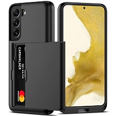 Nvollnoe for Samsung S22 Case with Card Holder 5G 6 1 inch Slim Dual Layer Heavy Duty Protective