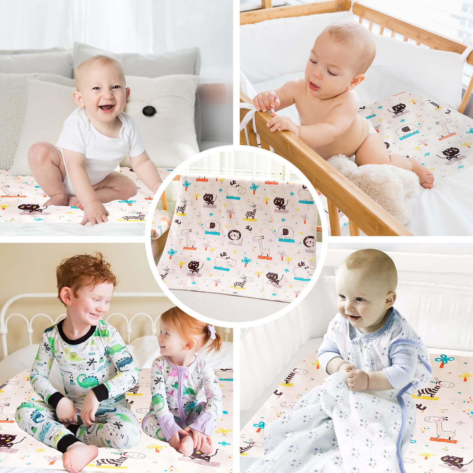 Coprimaterasso singolo impermeabile per addestramento al vasino, coprimaterasso per lettino per bambini, 100% impermeabile, per bagnare il letto, 100 cm x 80 cm
