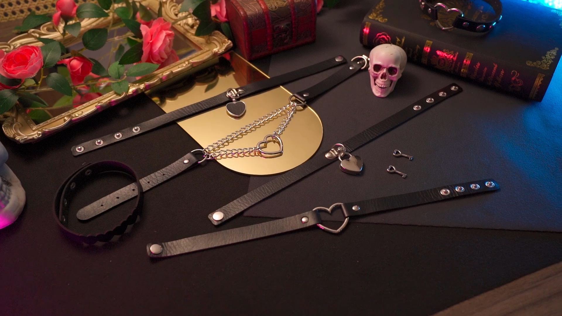 Amazon.com: Hicarer 6 Pieces Halloween Heart Shaped Theme Leather