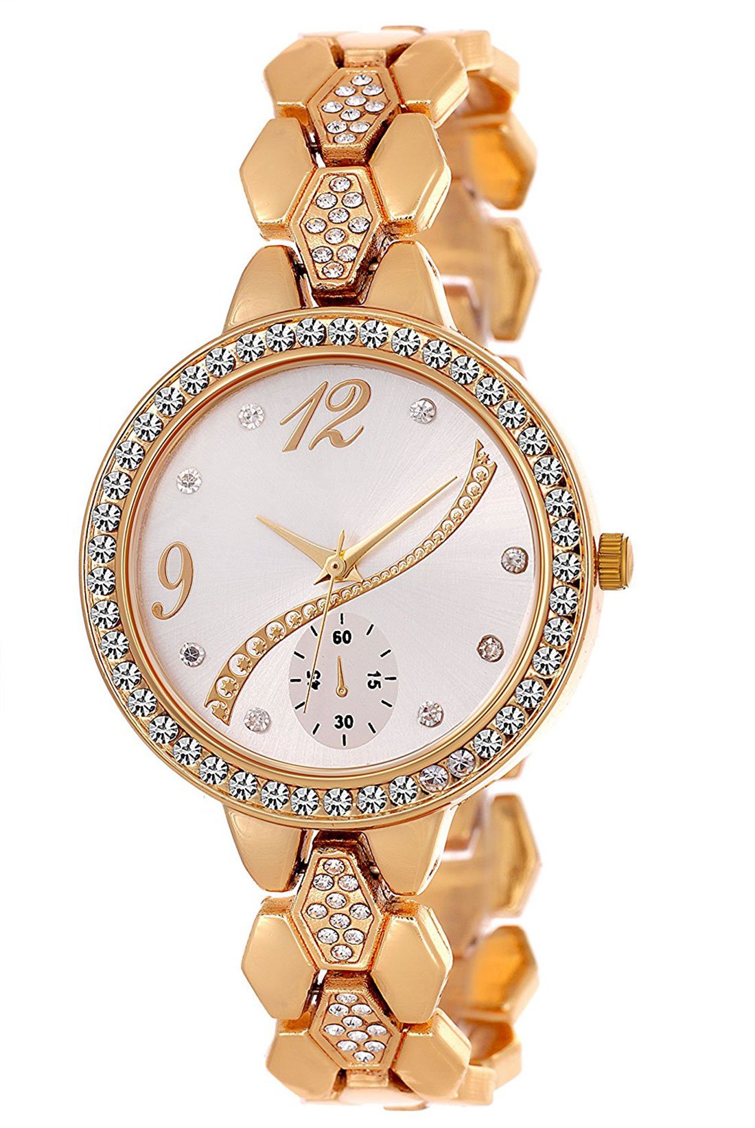 Acnos® Premium Silver Dial Diamond Analogue Watch for Women Pack of 1(FX308) (B07M653XPH) Amazon Price History, Amazon Price Tracker