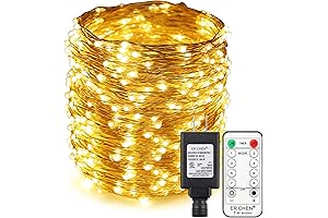 165ft LED Christmas Lights - Warm White Twinkle Lights 8 Modes for...