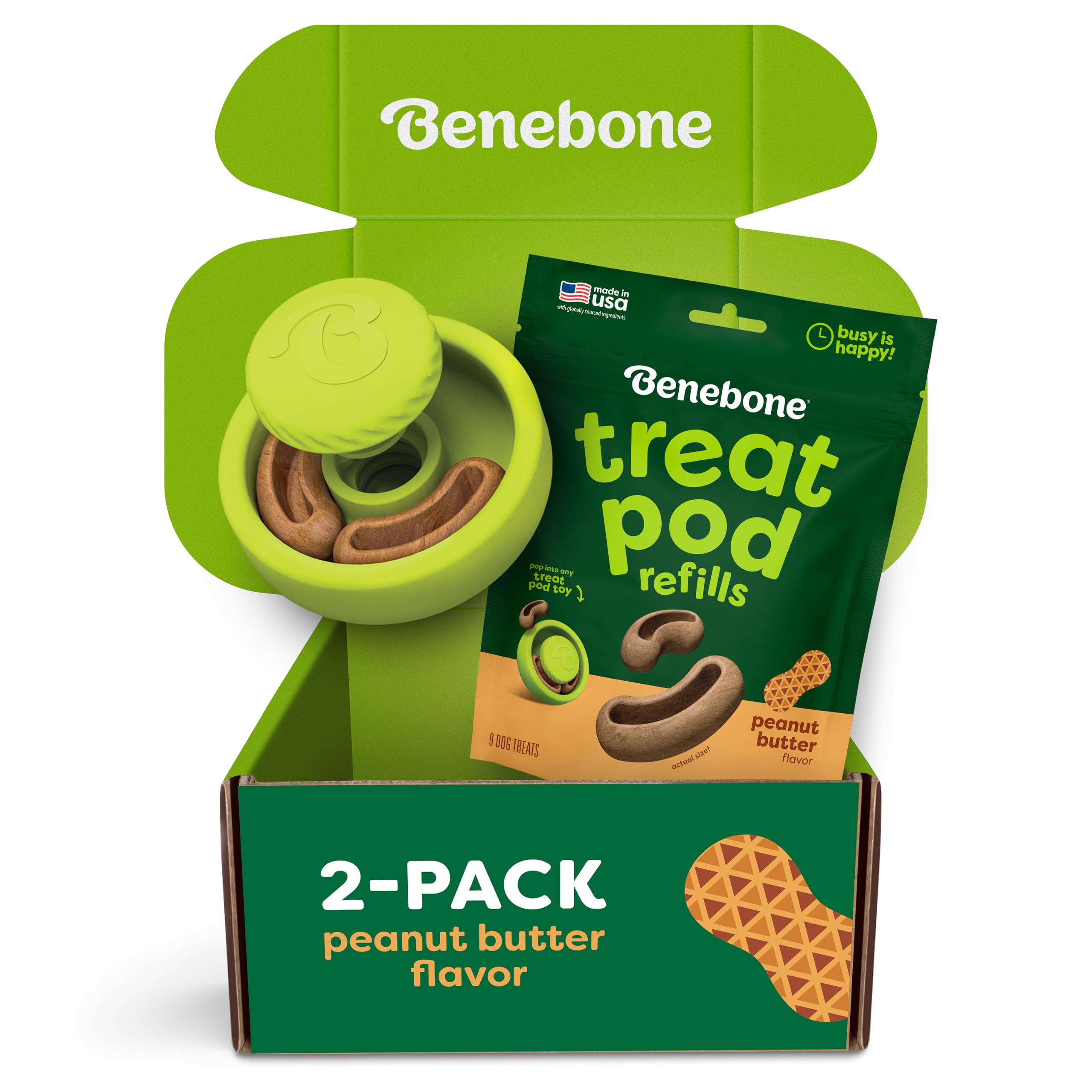 Tongue Twister & Peanut Butter Treat Pod Refill 2 Pack, 9 Count