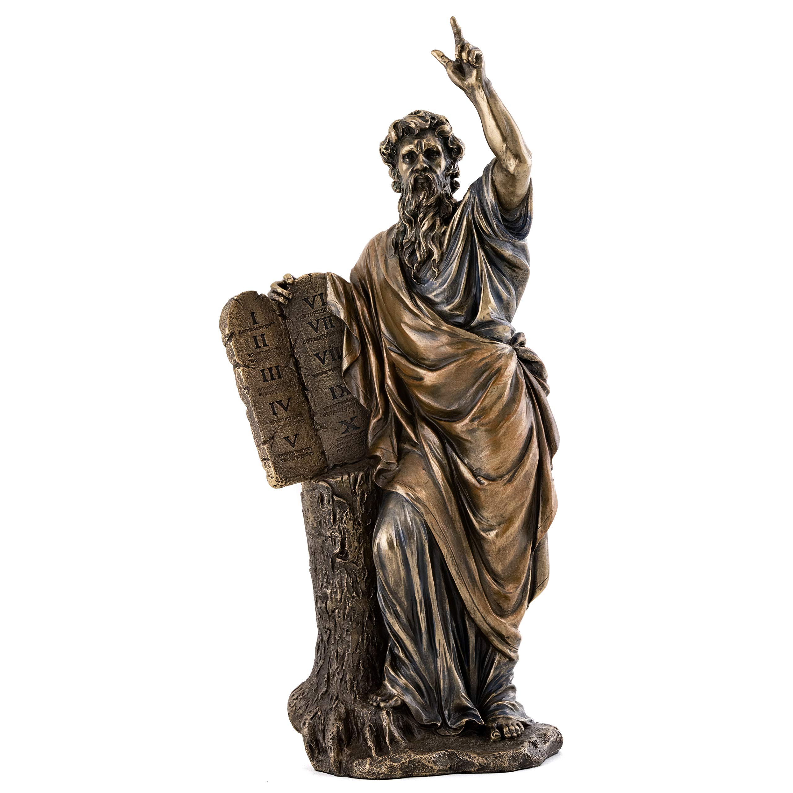Buy Top Collection Moses Holding Ten Commandments Statue Hand Painted