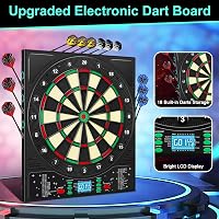 Mejasg Profi Darts Tábla Acél Dartboard 6 Fém Nyíllal Felnőtteknek 3