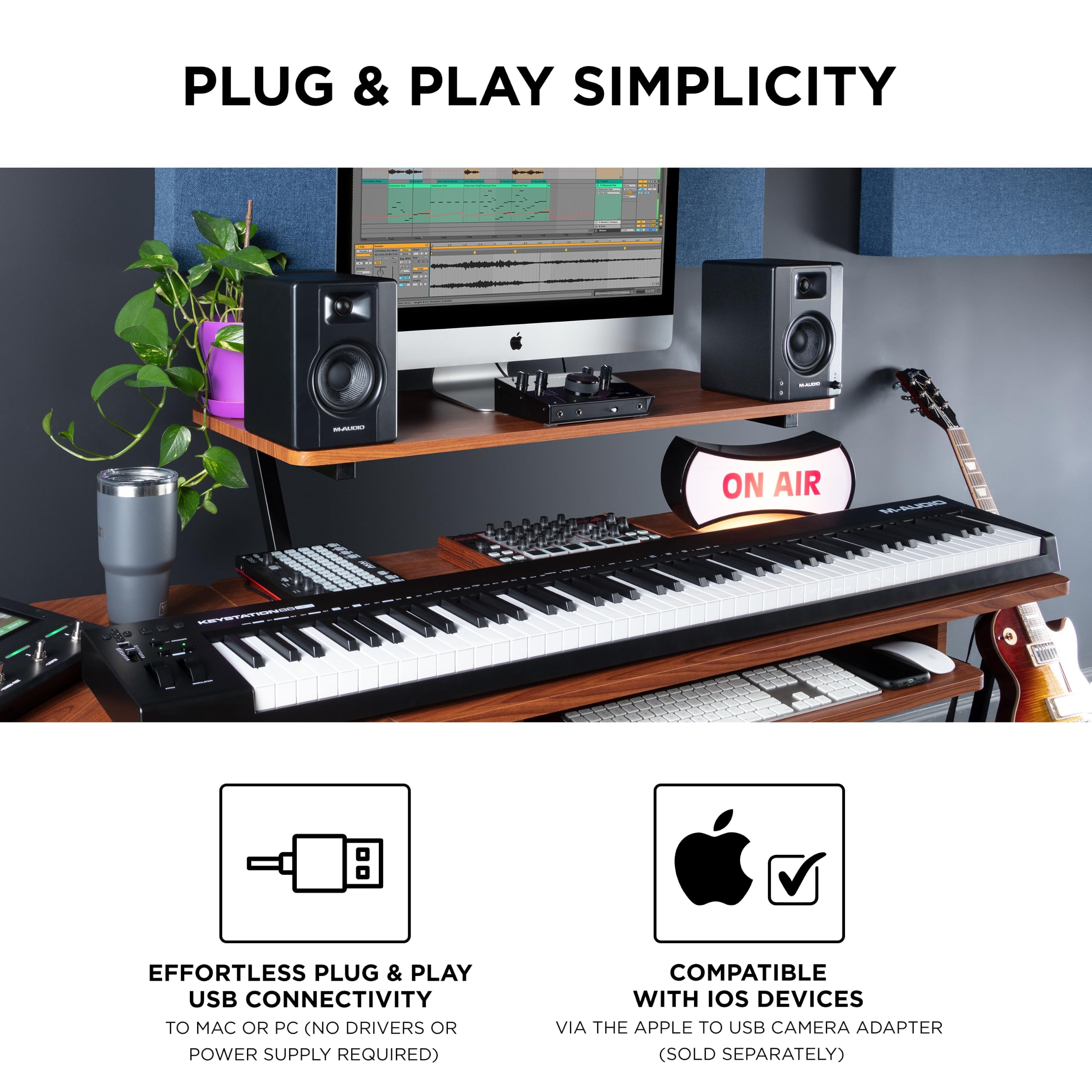 M-Audio Keystation 88 MK3 – 88 Key Semi Weighted MIDI Keyboard