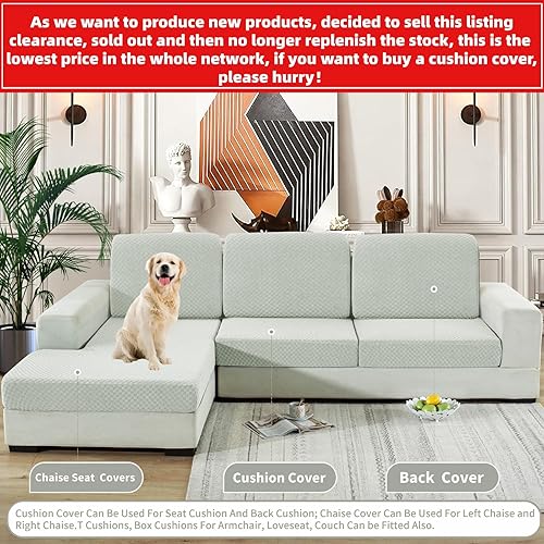 Miniatura 2 de YEMYHOM Fundas de cojín individuales elásticas para sofá biplaza, fundas de cojín de repuesto suaves para sofá, protector de muebles a cuadros