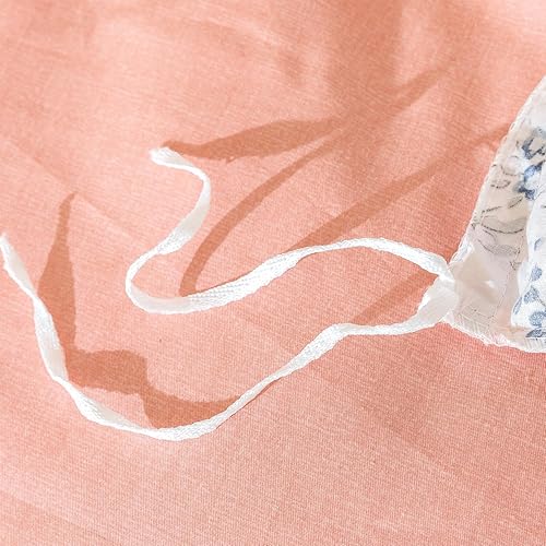 Miniatura 8 de Juego de funda de edredón tamaño Queen floral, juego de ropa de cama de microfibra cepillada, 3 piezas de funda de edredón Queen floral, 1 funda de