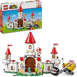 LEGO Super Mario Combat Contre Roy au Château de Peach - Jouet avec des Personnages Nintendo - Set d’Aventures pour Enfants - Idée Cadeau pour Garçons, Filles et Fans de Jeux Vidéo dès 7 Ans 71435