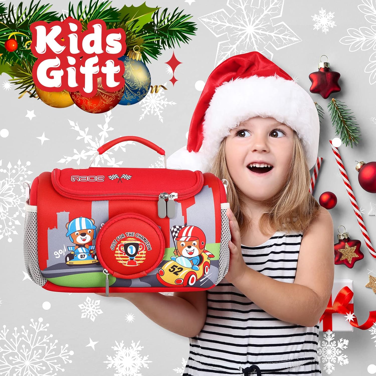 Carrying Case for Toniebox Starter Set, Storage Carrier Bag for Toniebox 2 Audio Player Carrying Box for Toniebox Accessories Travel Carrying Bag for Toniebox (Red) - Image 7