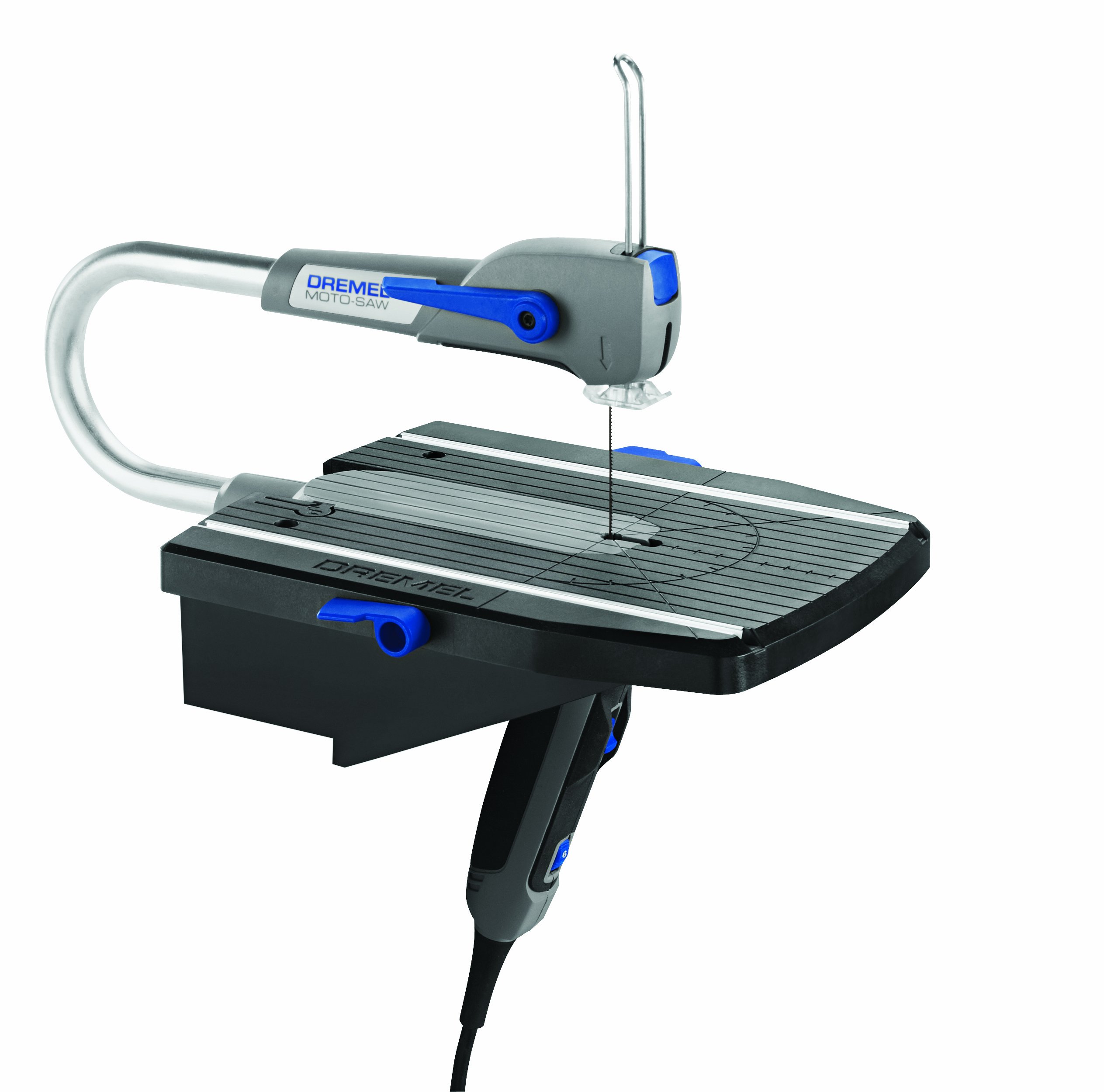 Dremel MS20 Scie à Chantourner, Moto-Saw pour Modélisme 70W avec 5 Lames et 1 Adaptation (UK Version - UK Prise)
