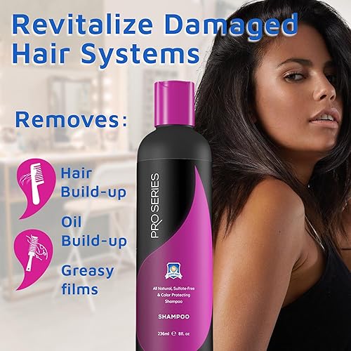 Miniatura 5 de Pro Series Daily Care Shampoo 8oz - Suave, natural, hidrata, protege la vitalidad del color, antiencrespamiento y restaura el brillo sin sulfato
