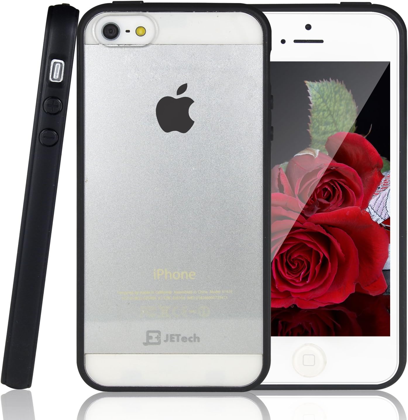 multifun iPhone 5 Case, JETech Luxury iPhone 5/5S Case Bumper Cover 2014 Version for Apple iPhone 5/5S with Shock-Absorption Bumper and Anti-Scratch Clear Back – Black