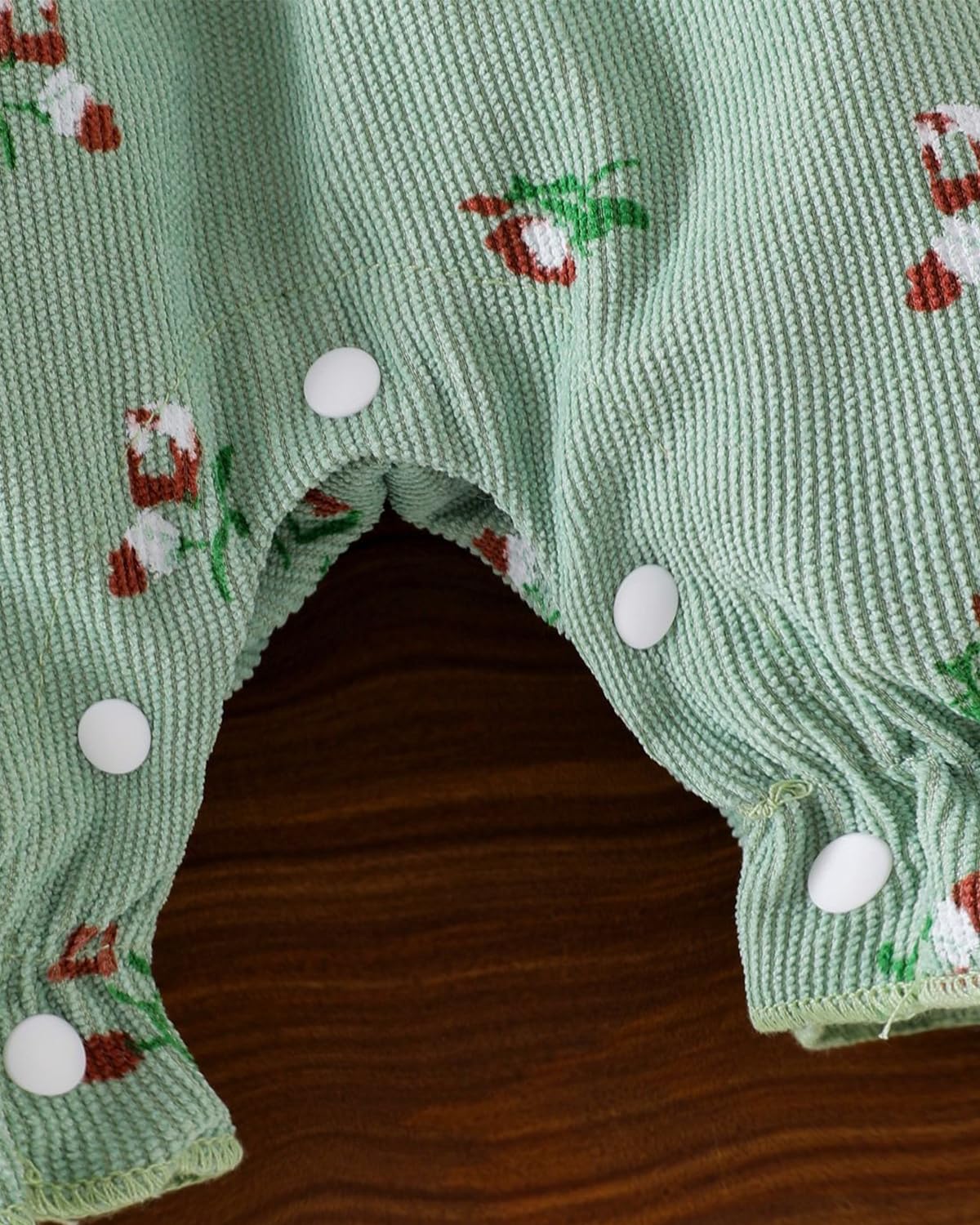 WYTbaby Vêtements Bébé Filles Barboteuse à Manches Longues Combinaison à Fleurs avec Nœud Papillon Tenues Printemps Automne Ensemble de Vêtements pour 1-18 Mois