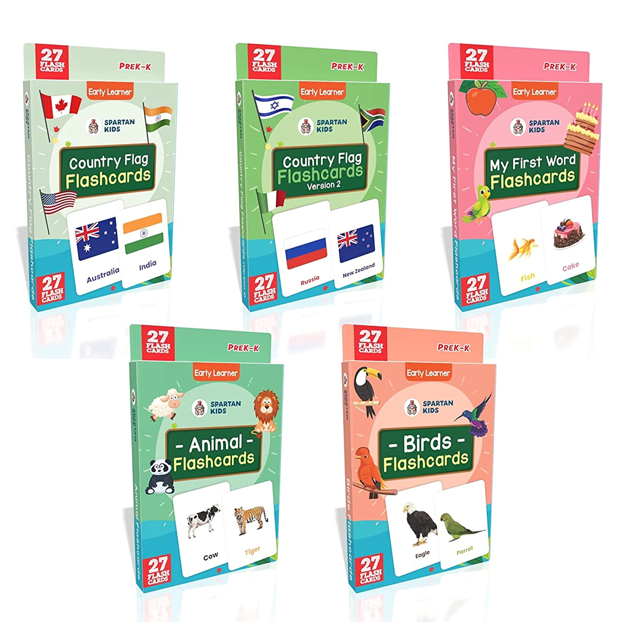 SPARTAN KIDS Flash Cards - Early Learning for Toddlers -10 SPARTAN KIDS Flash Cards - Early Learning for Toddlers -10