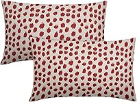 Vista 17 de Fundas de almohada marrón y blancas de 18 x 18 pulgadas, juego de 2 almohadas boho grises con lunares, fundas de almohada modernas estampadas