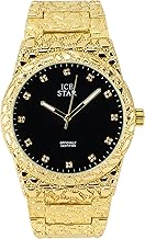 Techno Pave Men's 45mm Nugget Watch with Diamond Accent Dial