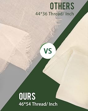 Cheesecloth for Straining Grade 100, 5 Pieces Reusable Hemmed Cheesecloth 20 x 20 Inches, 100% Unbleached Cotton Cheese Cloths for Straining, Filtering, Canning, Covering, Polishing and Decoration
