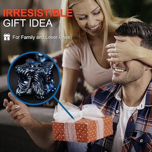 Miniatura 6 de Joylord Juego de dados de metal para Dungeons and Dragons Vortex Design D&D, dados poliédricos hechos a mano RPG D y D, juegos de rol D20 D12 D10 D8