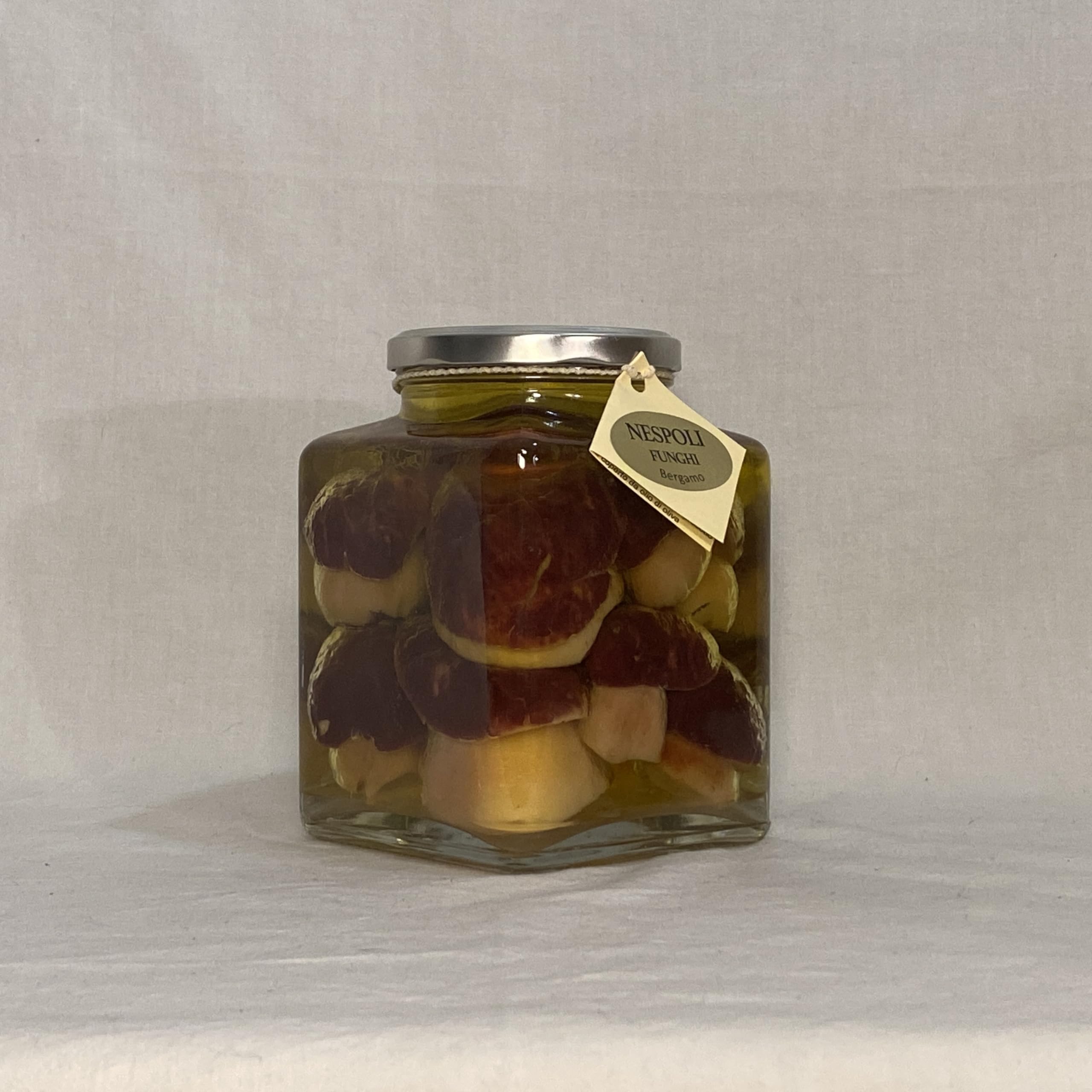 Ganze Steinpilze „Testa Nera“ in Olivenöl – 980 g – Italienische Feinkost im Glas – Nespoli Funghi