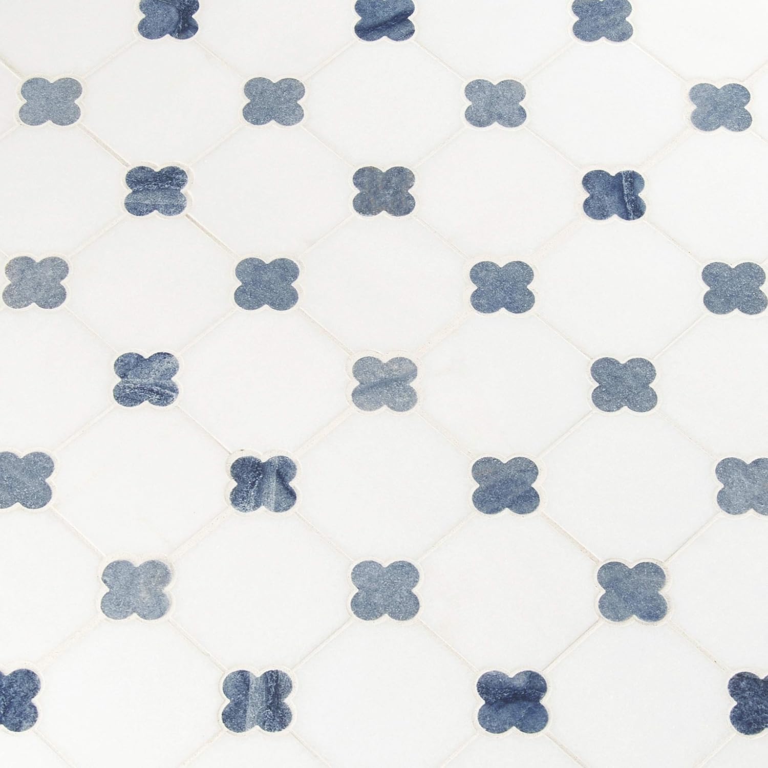 MSI Azula Floret Squares Polished Marble Tile for Kitchen Backsplash