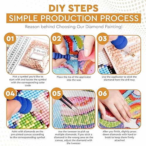 Miniatura 4 de Pintura de diamante de girasol con punta de bolígrafo iluminada  Kits de pintura de diamantes grandes 5D con accesorios para adultos  Pintura de