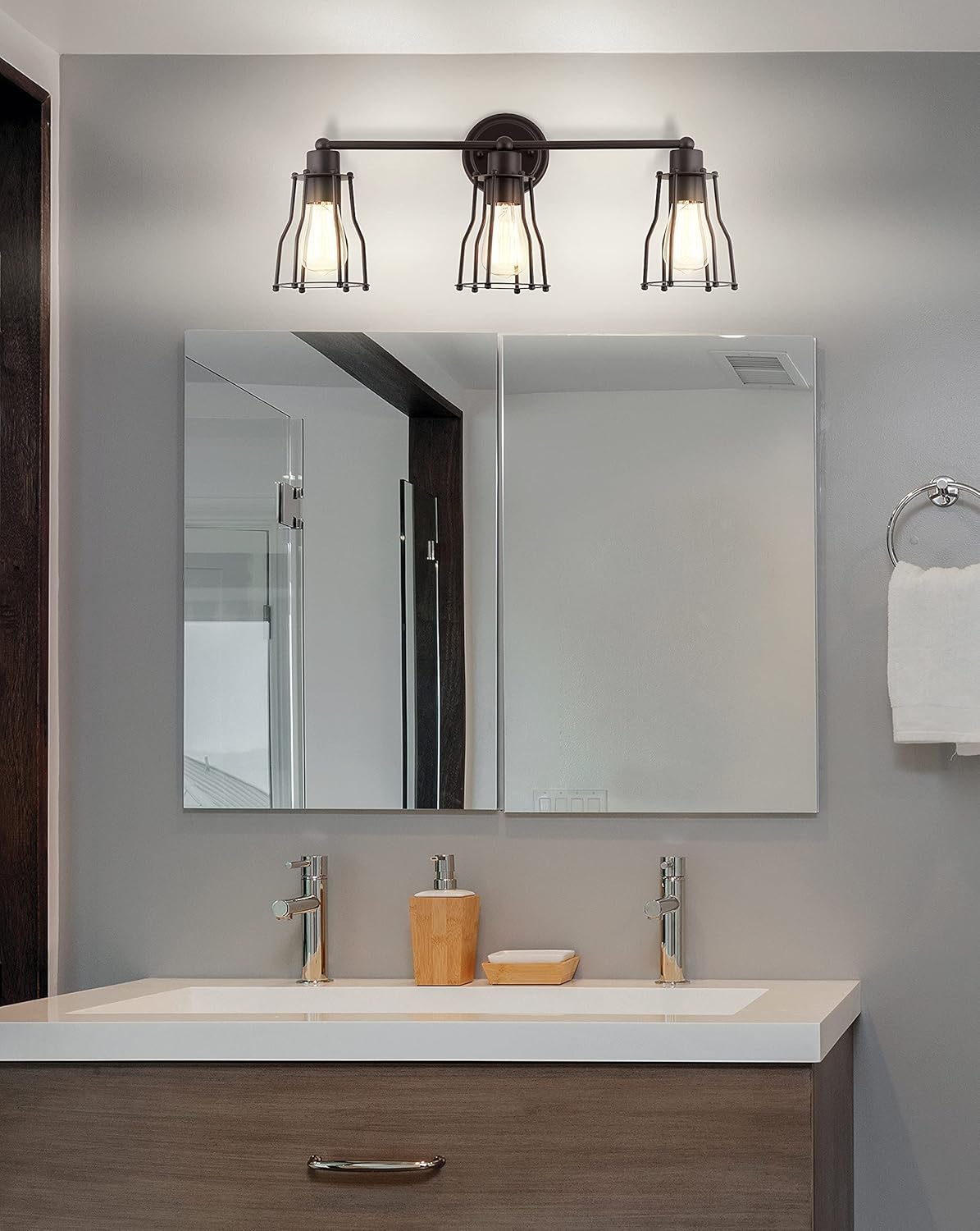 Super Brands JONATHAN Y JYL7421A Florence 24 3-Light Metal Industrial Vanity Light Contemporary Reversible 2200K Edison 25W Bulbs Included for Bathroom Hallway Living Room Bedroom Mirror, Oil Rubbed Bronze Up To 40% OFF JONATHAN Y JYL7421A Florence 24 3-Light Metal Industrial Vanity Light Contemporary Reversible 2200K Edison 25W Bulbs Included for Bathroom Hallway Living Room Bedroom Mirror, Oil Rubbed Bronze