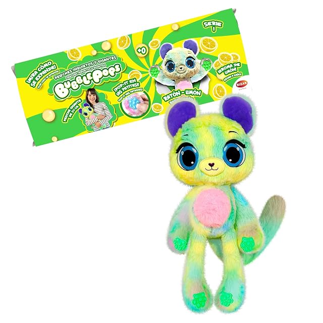 Bizak Bubble Pops, Peluches Mágicos Que multiplican su tamaño x5, Proceso emocionante y Olor a Chicle