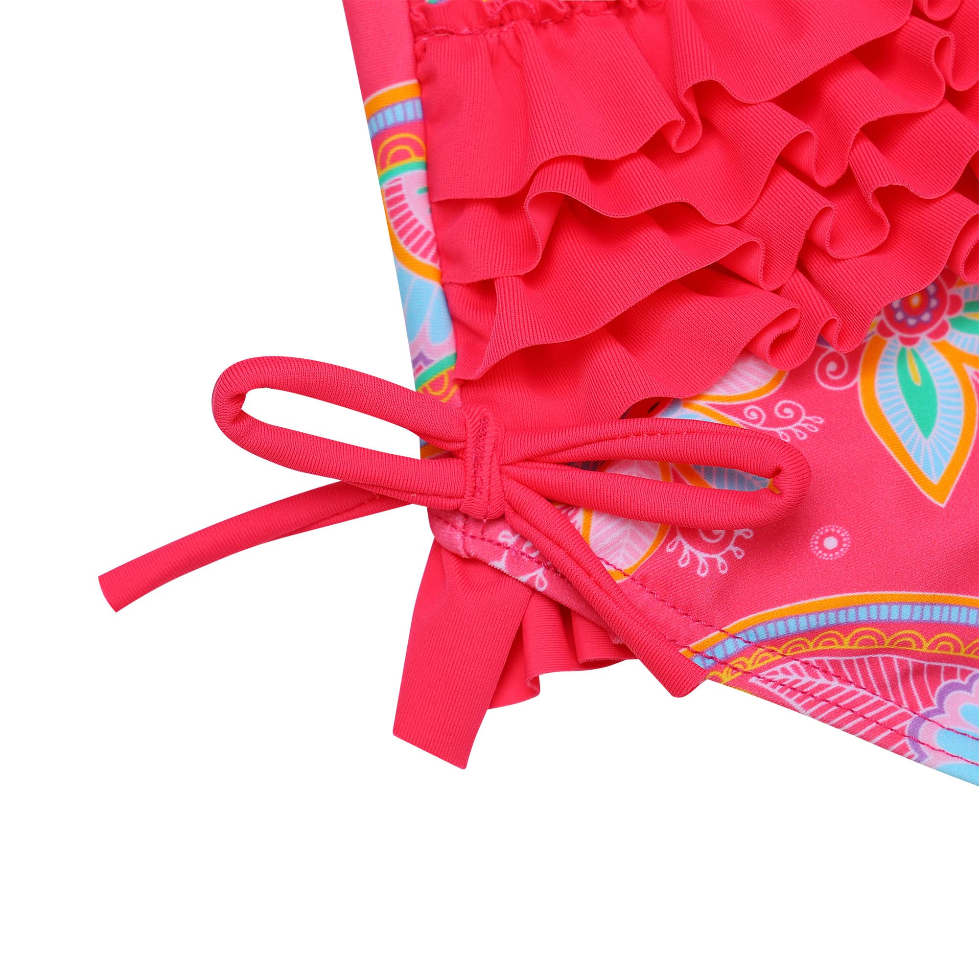 XFGIRLS Maillot de Bain Slip Une pièce à Manches Longues Anti-UV pour Fille de 0 Mois à 6 Ans