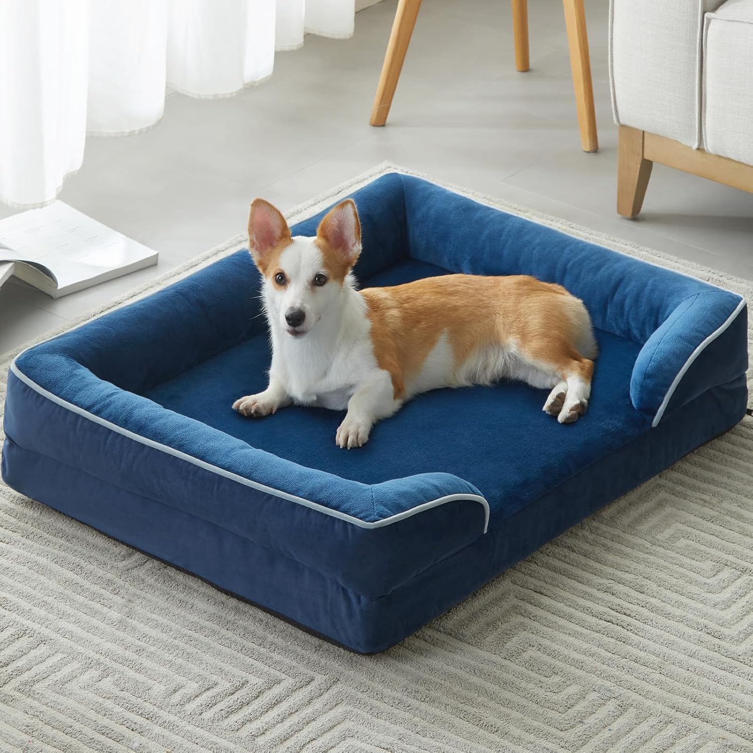 WNPETHOME Waterproof Dog Beds for Medium Dogs, Orthopedic