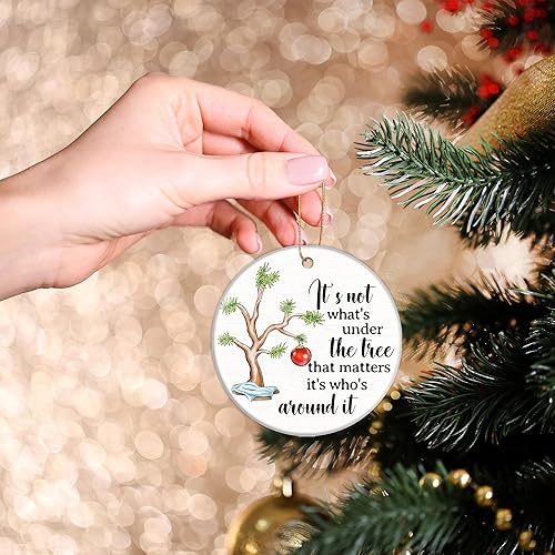 Miniatura 5 de Adornos de Navidad 2023, decoraciones para árbol de Navidad, adornos de cerámica, regalos de Navidad para mujeres, hombres, familiares, hermanas,