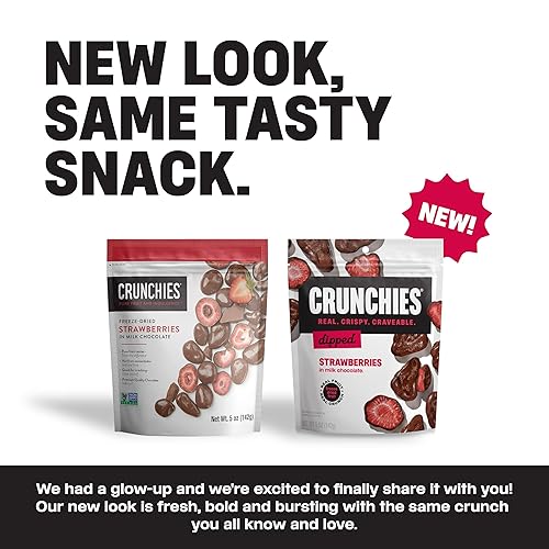 Miniatura 22 de Crunchies Frutas liofilizadas, frutas crujientes 100% naturales, sin OMG y kosher, paquetes de aperitivos de frutas liofilizadas resellables