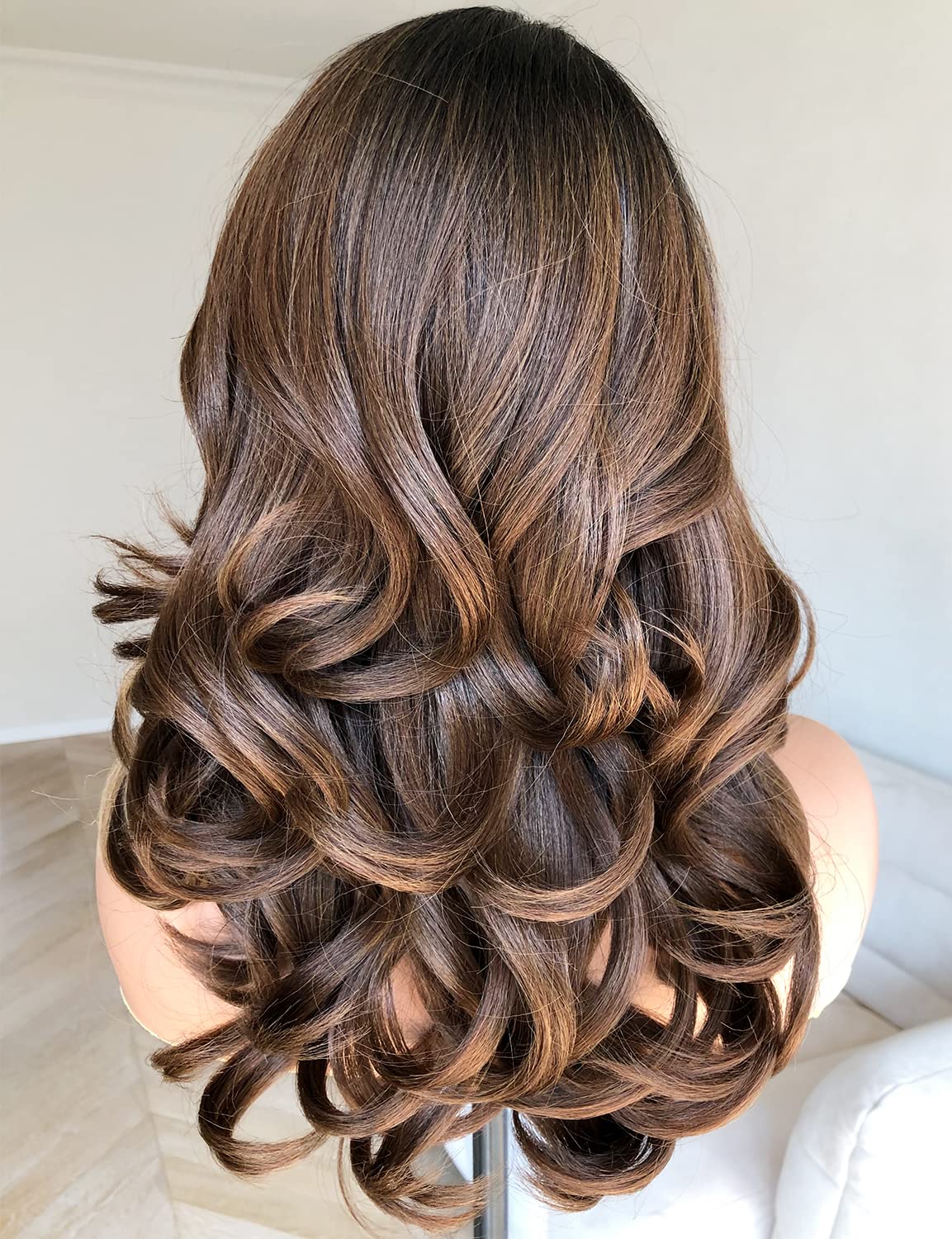 BlackSwern Skunk Strip Wigs, Blonde Skunk Strip Body Wave Lace Front Wigs Pre Plucked, Glueless Lace Wigs for Black Women: 14 Inch Highlights