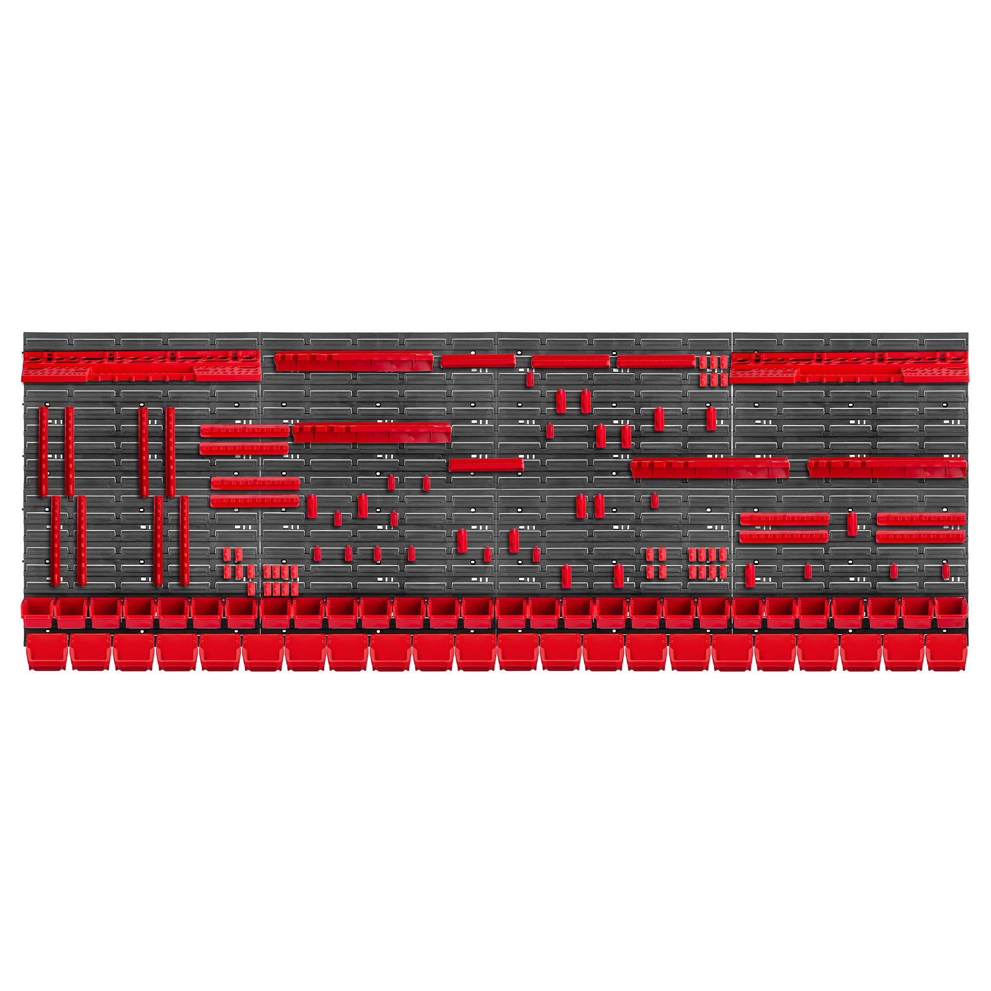 Sistema Organizzativo Attrezzi Da Parete Kadax - 140 Pezzi, Rosso - Modulare E Resistente Ai UV - 232x78 Cm - Foto 7