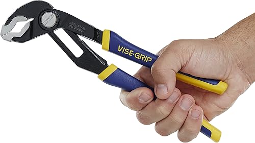 IRWIN Tools VISE-GRIP GrooveLock Pliers Set, V-Jaw, 2 Piece, 2078709(Regular Pliers Set)