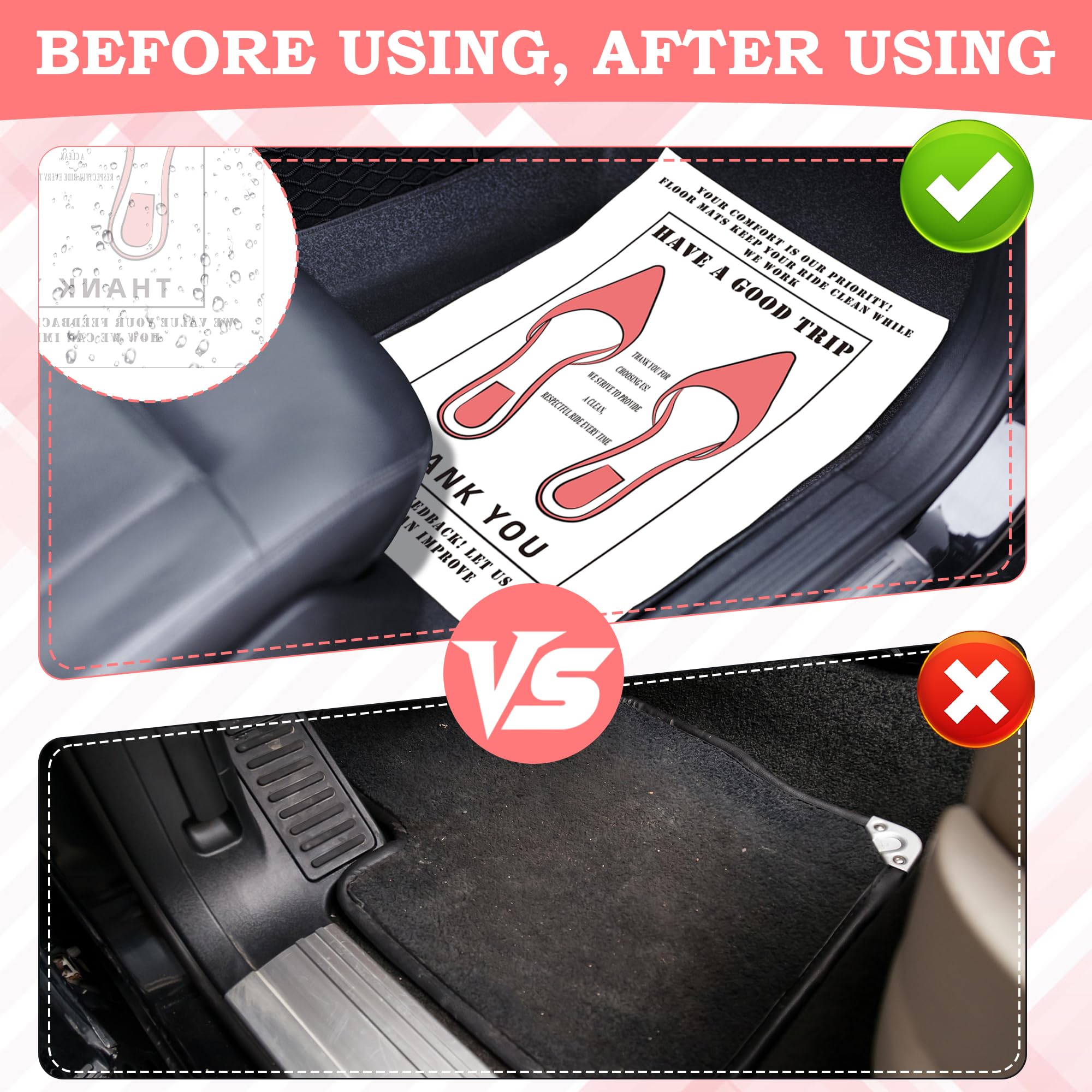 Windspeed 100P Upgrade Material Paper Floor Mats for Cars Disposable Floor Mats for Car Detailing Vehicles Disposable Pedal — view 5