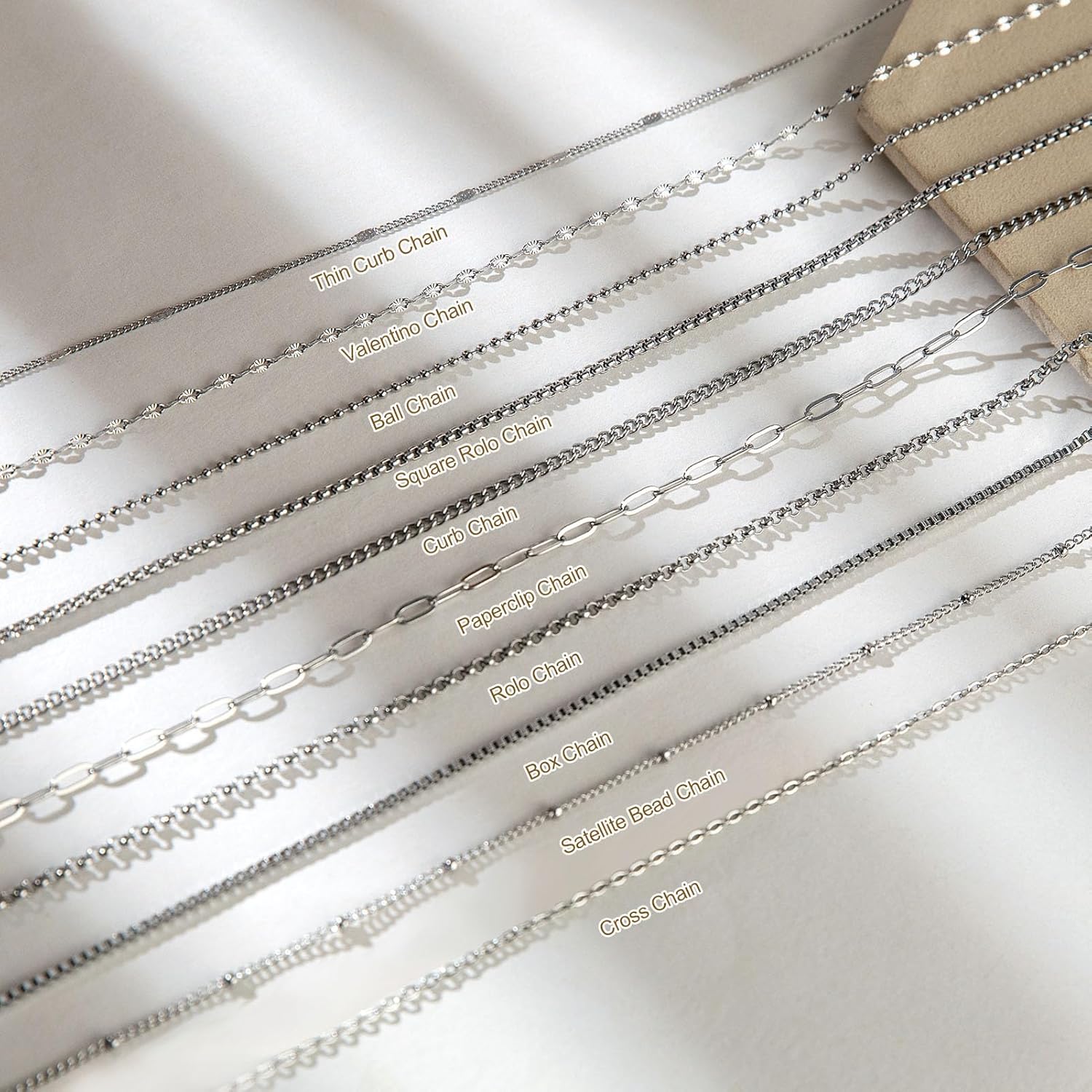 UMAOKANG Stainless Steel Chain for Jewelry Making 78.7 Feet 10 Rolls Stainless Steel Chains Bulk for Necklace Bracelet DIY Jewelry Making Supplies Findings - Image 5