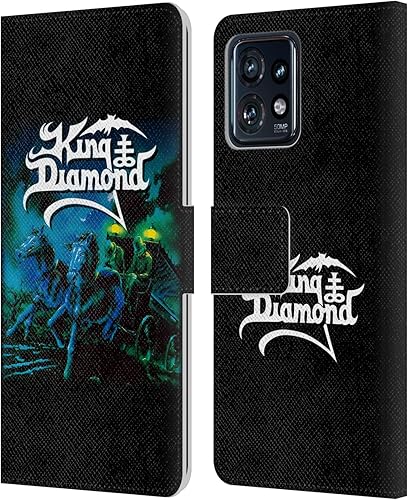 Miniatura 8 de Head Case Designs Officially Licensed King Diamond Puppet Master Face Poster Leather Book Wallet Case Cover Compatible with Motorola Moto Edge 40 Pro