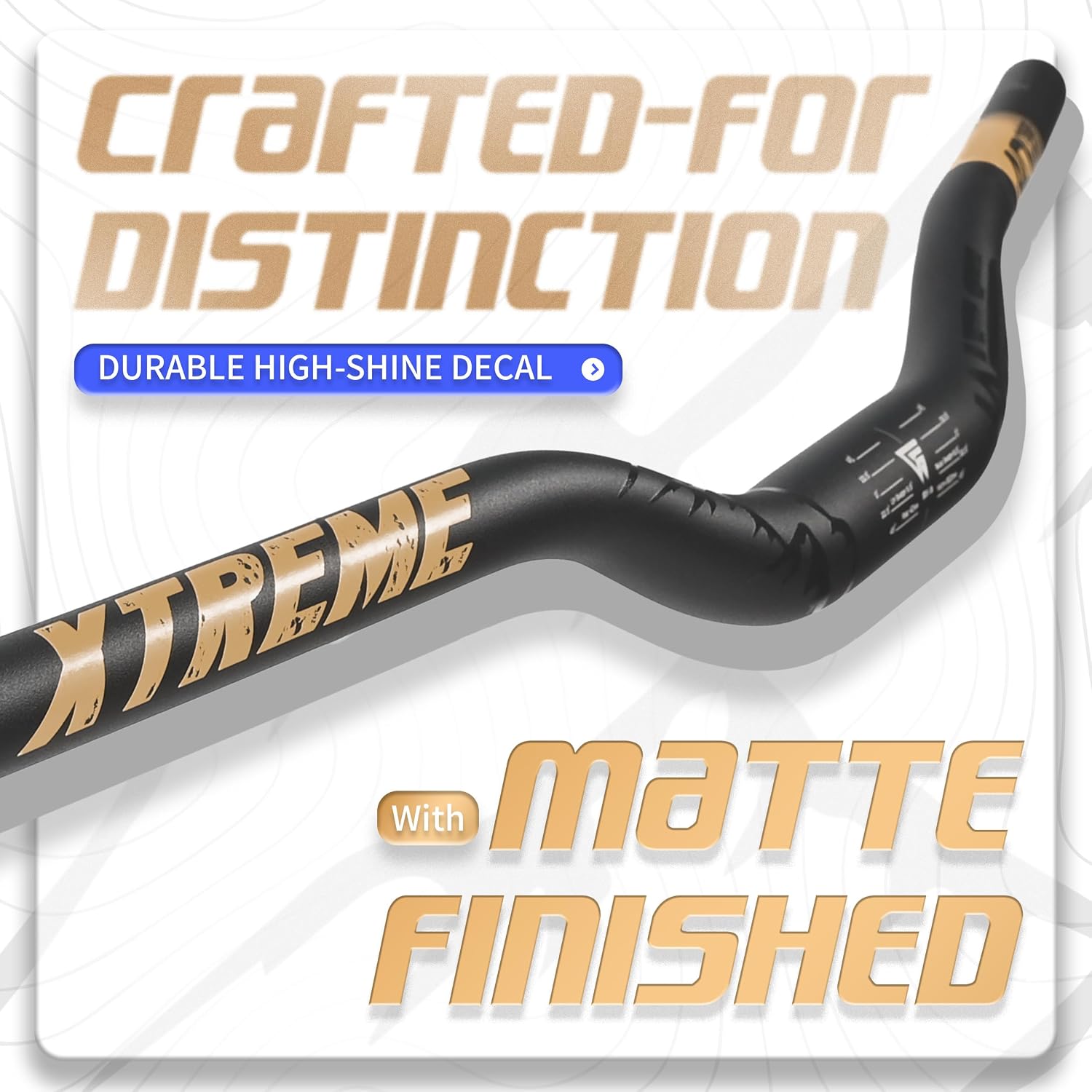 WFS Xtreme 31.8 x 800mm Handlebar 40mm Rise, Black x Cashmoney