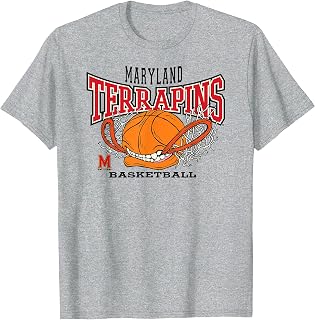 Maryland Terrapins Basketball Bite Gray Officially Licensed T-Shirt