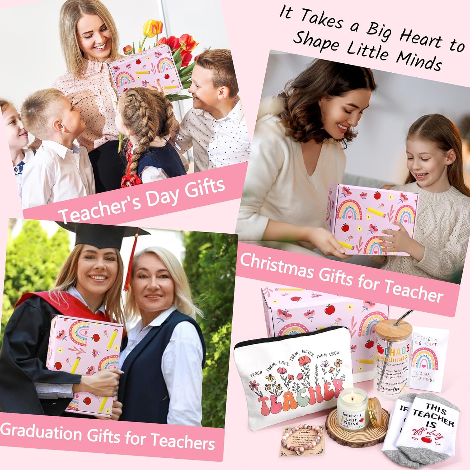 Teacher Appreciation Gifts for Women, Gifts for Teacher, Best Gift for Teachers, Chaos Coordinator Thank You Women Teachers w 16oz Glass Cup - Image 7