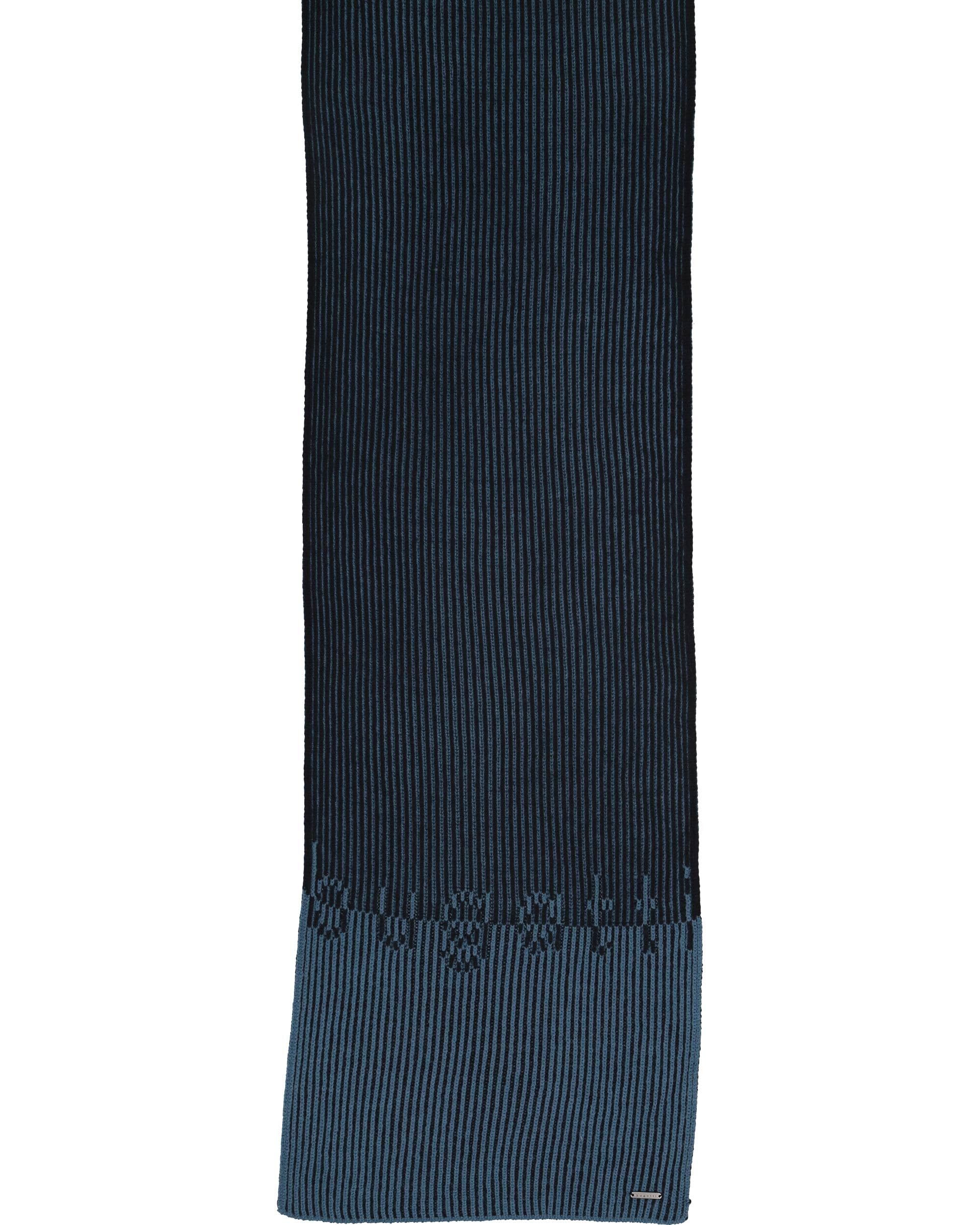 bugatti bufanda de hombre con letras - 30 x 180 cm - Bufanda de invierno con motivo acanalado