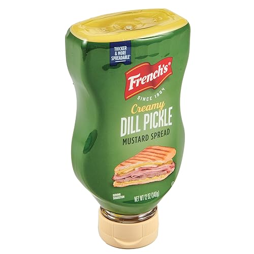 French's Creamy Dill Pickle Mustard Spread, 12 oz (Pack of 8) - Dill Pickle