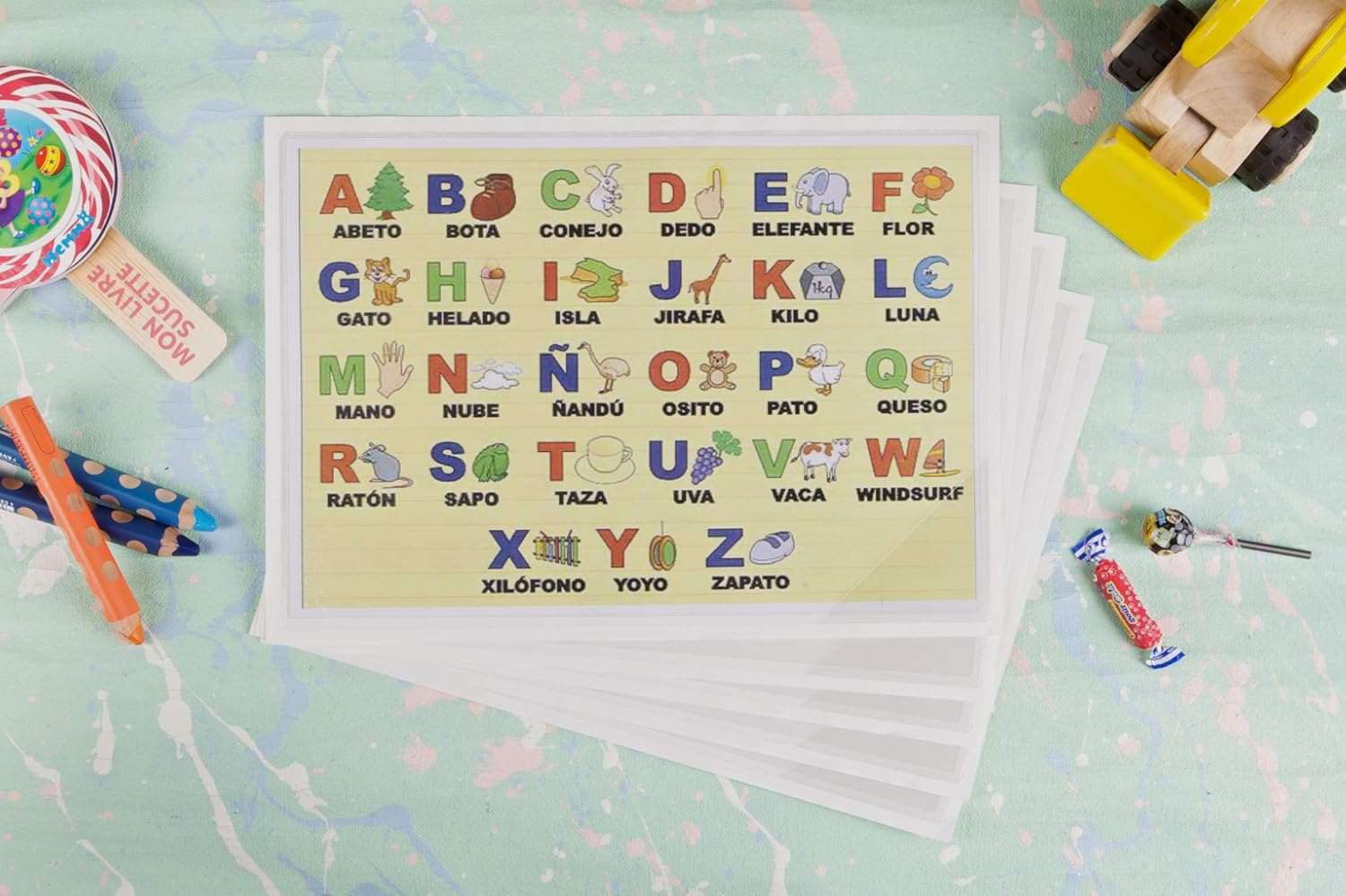 Presentation Case Tarifold Adhesive Permanent Rigid and Anti-Reflection DIN A4 Pack of 5