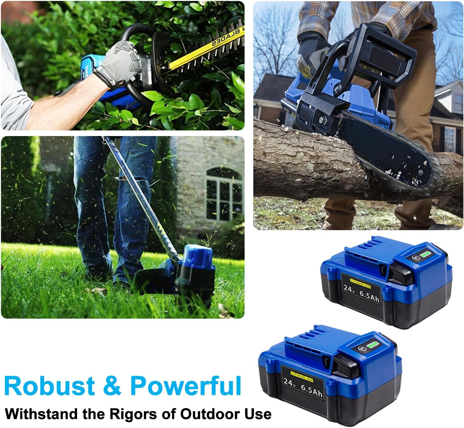 Upgraded! 6500mAh Replacement for Kobalt Battery, Compatible with Kobalt Max Battery KB624-03 KB524-03 KB424-03 KB224-03 KB124-03, 2 Packs