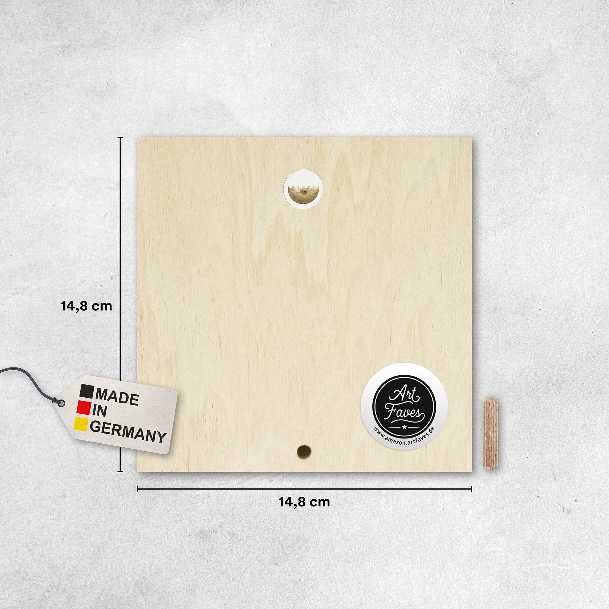 Quadro In Legno 15 X 15 X 2 Cm Da Appoggiare/appendere