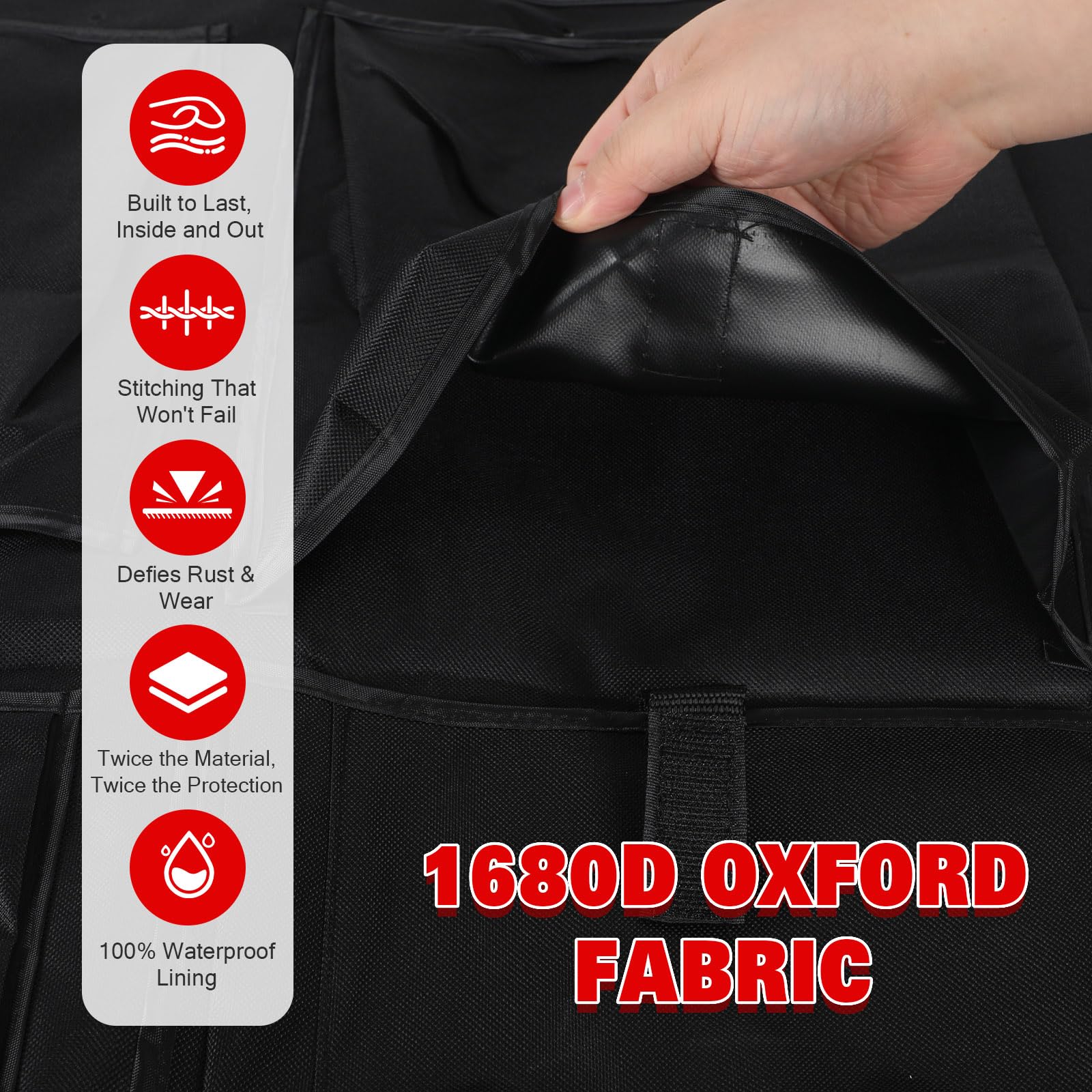 Scheunentor-Aufbewahrungsorganizer kompatibel mit VW T4 1990-2003, 2 Pcs Scheunentür Lagerorganisator für Kastenwagen /Wohnmobil Hecktür, Oxford-Taschen Kofferraumtaschen Zur Werkzeugaufbewahrung