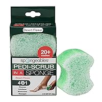 Vista 23 de Spongeables Pedi Scrub Foot Exfoliating 20+ Wash Sponge