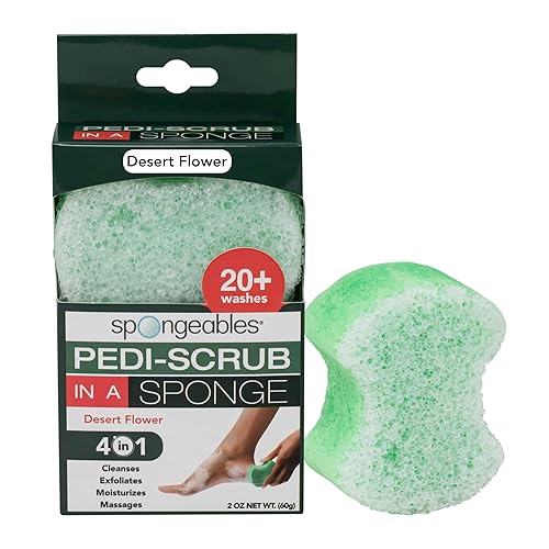 Miniatura 23 de Spongeables Pedi Scrub Foot Exfoliating 20+ Wash Sponge